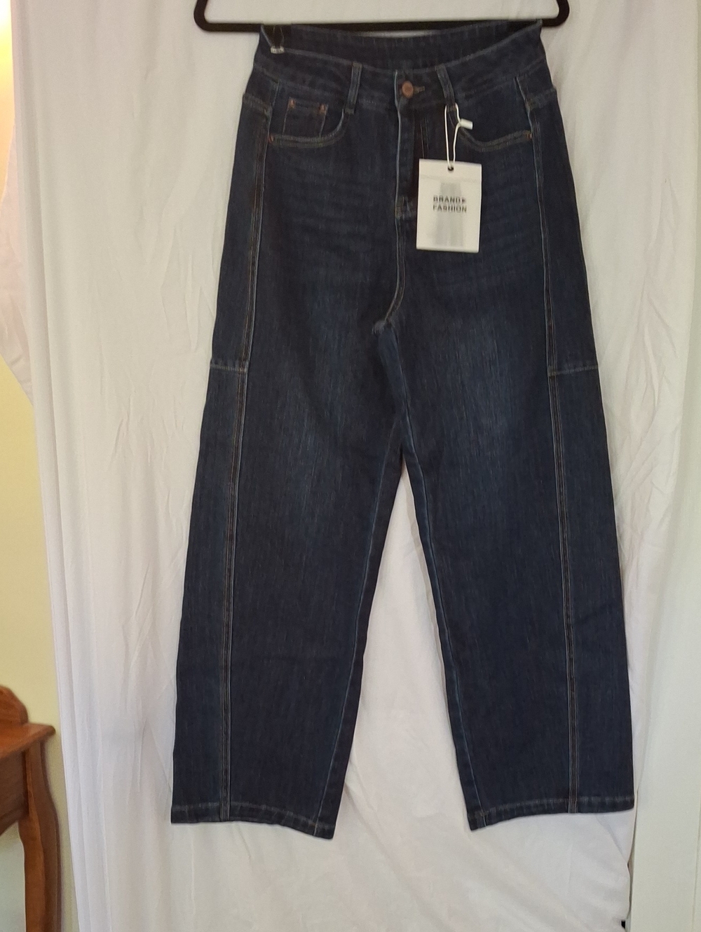 Unbranded Dark Blue Wide Leg Jeans